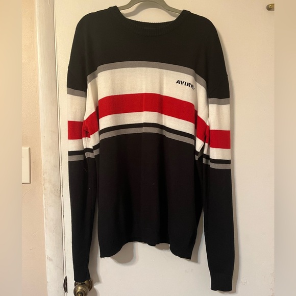 Avirex Other - avirex xl pullover sweater crewneck striped vintage y2k oversized